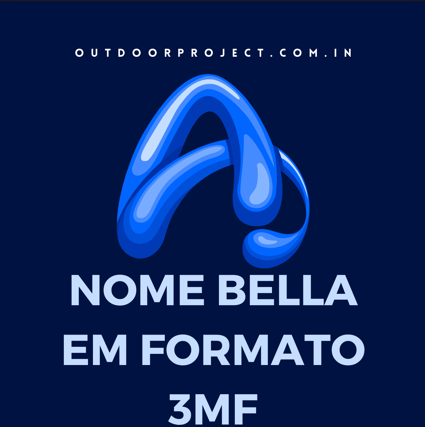 Nome Bella em Formato 3MF